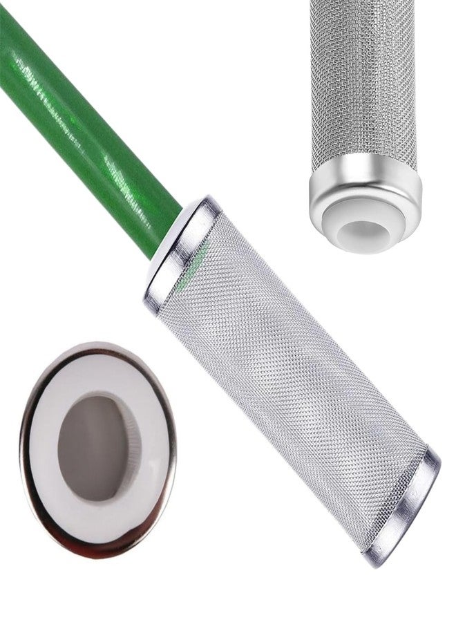 سايج سكوير غطاء مدخل فلتر حوض السمك من الفولاذ المقاوم للصدأ من سيج سكوير، بشبكة 8.5 سم، لحماية الروبيان والأسماك، غطاء فلتر أولي، يحمي من الاستنشاق، واقي أنبوب مدخل الفلتر (عبوة من قطعة واحدة، 8.5 سم) - Image 1